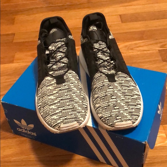 Adidas X Plr white and black sneakers size 8.5 - Picture 3 of 8